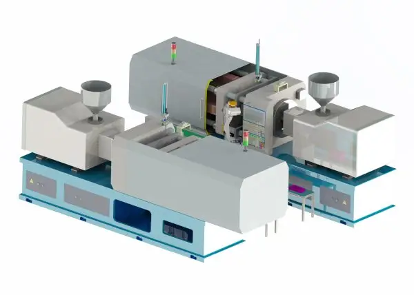 Automatic loading and unloading of robot injection molding machine