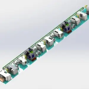 Automatic processing production line